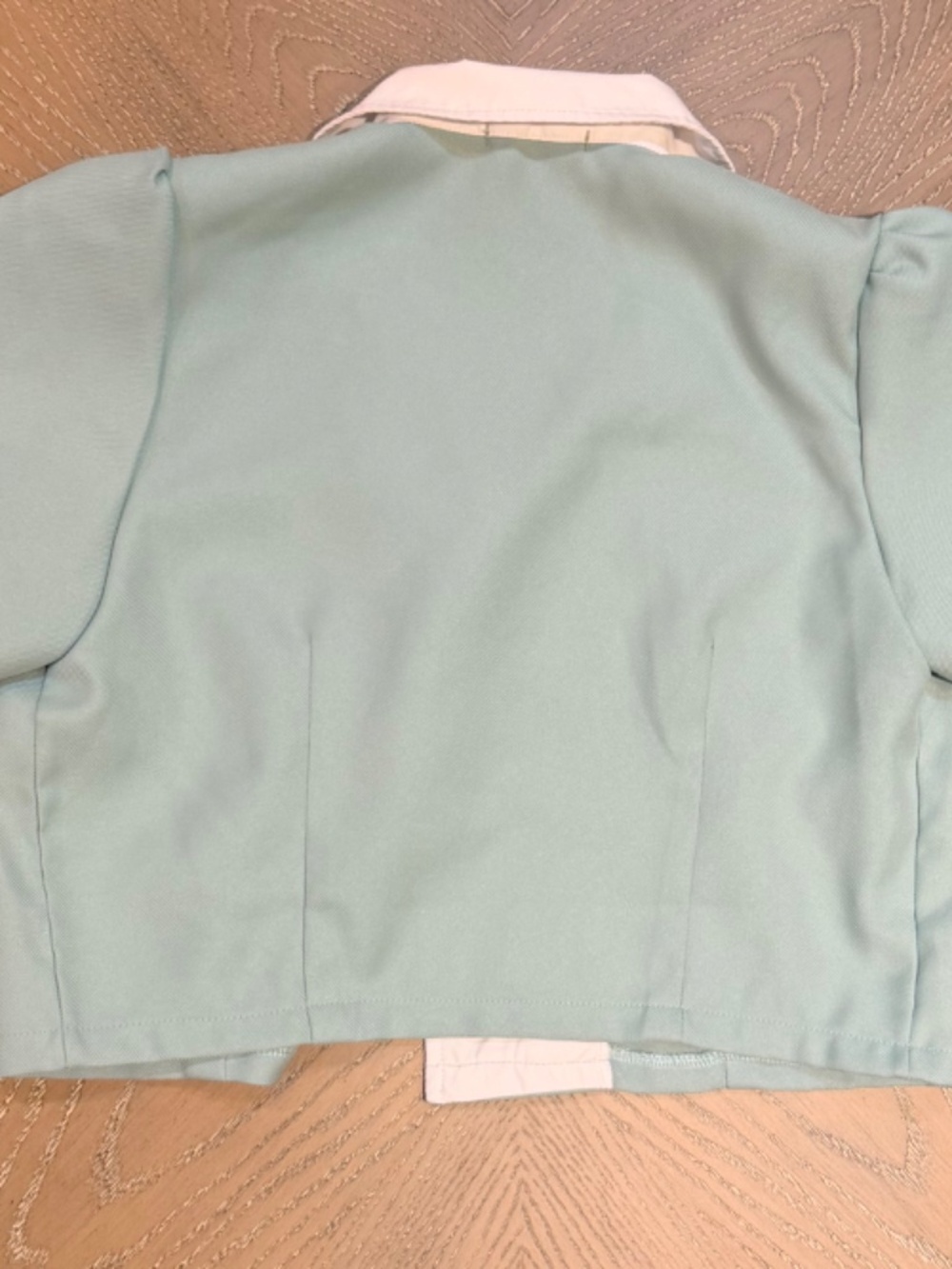 Mint Green Two-Piece Skirt Set w/ White Collar – Retro Style - Picture 9 of 10